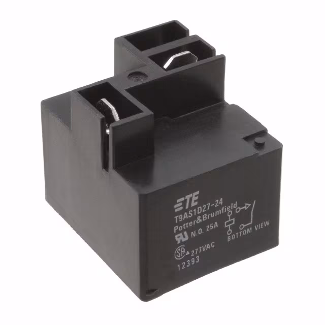 T9AS1D27-24 TE Connectivity Potter & Brumfield Relays  Power Relays Over 2 Amps